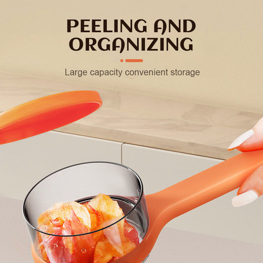 Schäler mit Eimerspeicher/Peeler with bucket storage