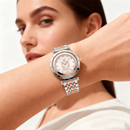 💎 Glänsande Tidsarmband för Par | Elegant parklocka