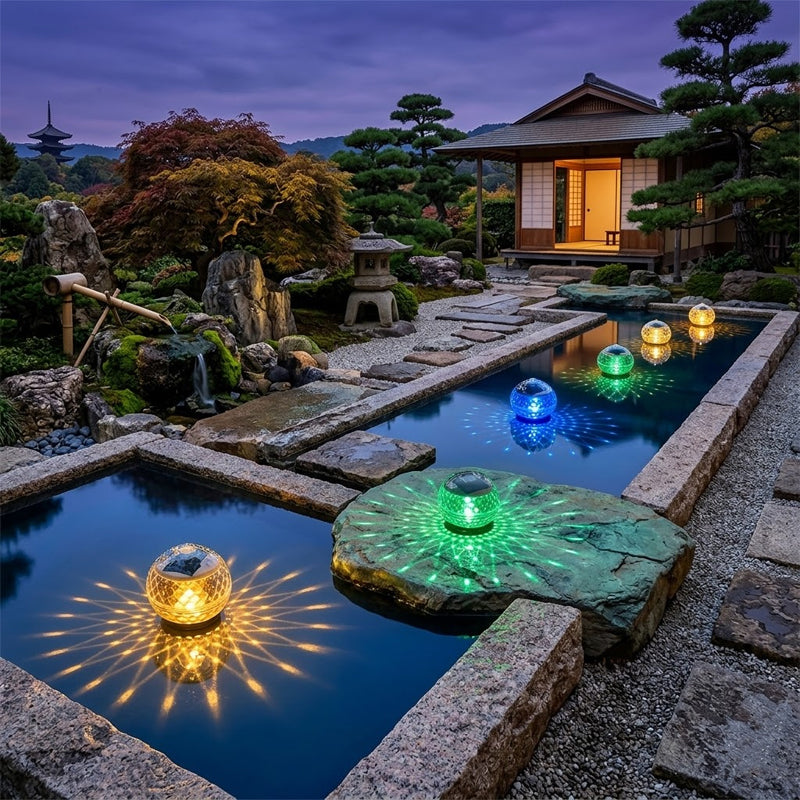 Solar Floating Garden and Courtyard Light