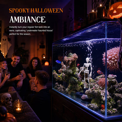 Halloween Dynamic Skeleton Fish Tank Ornament