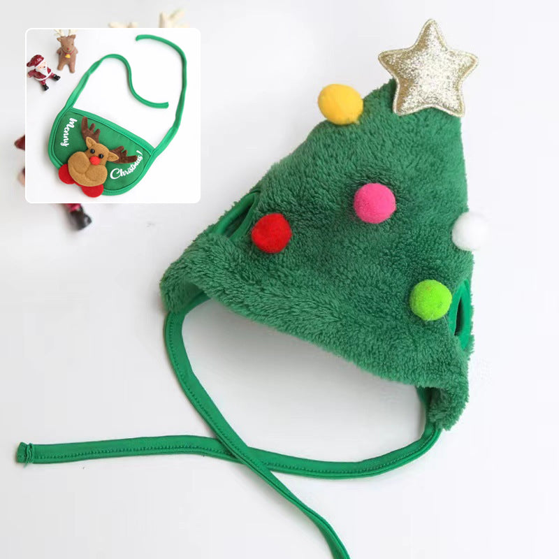 Bedårande julgransmössa med pom-pom