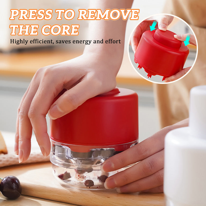 7-håls körsbärsplockare av presstyp