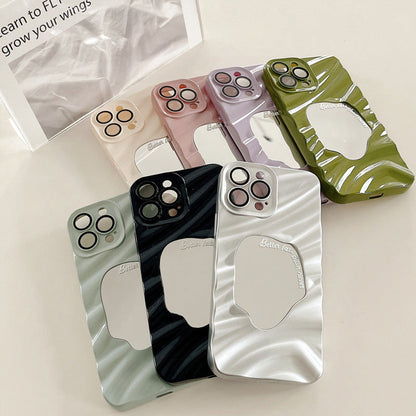 Skrynkligt Oregelbundet Spegelfodral