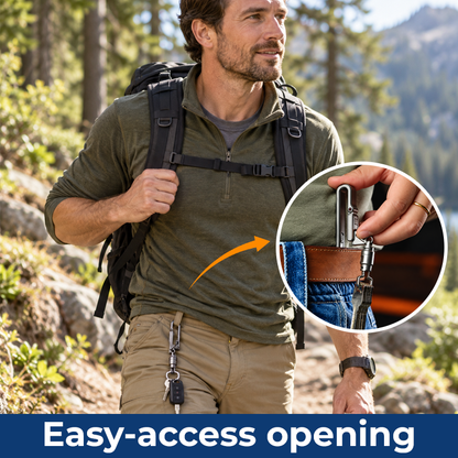 🔑 Men's Lightweight Belt Key Clip for Everyday Carry
