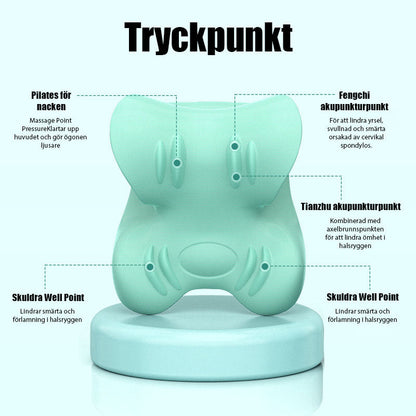 C-Formad Dragstöds Massagekudde