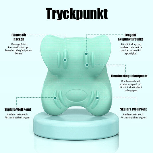 C-Formad Dragstöds Massagekudde