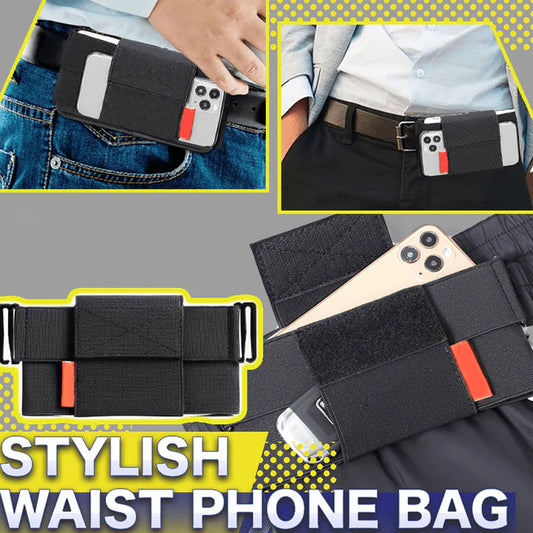 Elastisk osynlig midjeväska för mobiltelefon