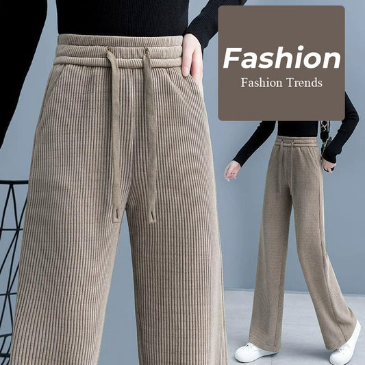 🍂 Höst- och vinterbyxor med vida ben och fleecefoder | Håll dig varm och chic ❄️