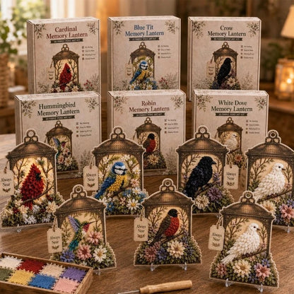🕊️ Always Near 3D Fabric Poke Art Memory Lantern Kit