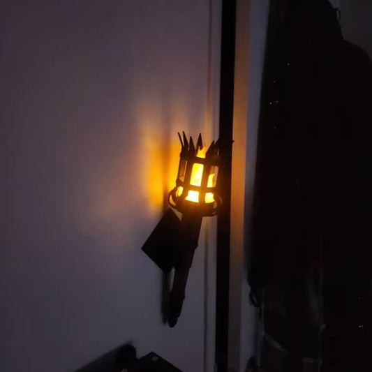 🏰Medieval Torch Wall Sconce: Battery LED Realistic Candle Light with Remote🕯️