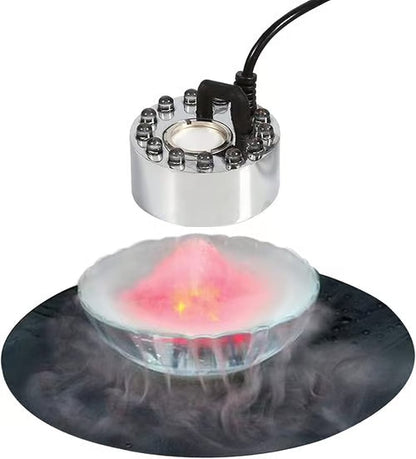 💨⚡ 12-LED Ultrasonic Mist Maker Fogger – Creates cool mist & colourful light – Perfect for humidifiers, fountains or Halloween decor – runs quietly in water 💧✨