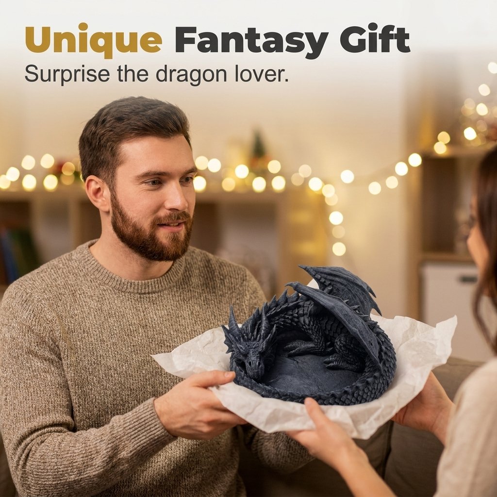 🐉Dragon Guardian 3D Printed Jewelry Tray - The Dragon’s Treasure!