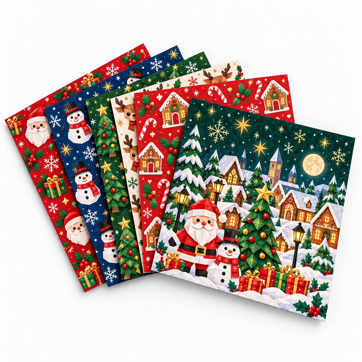 🎁Christmas Paper Craft Kit – Fold & Create Your Own Holiday Decorations
