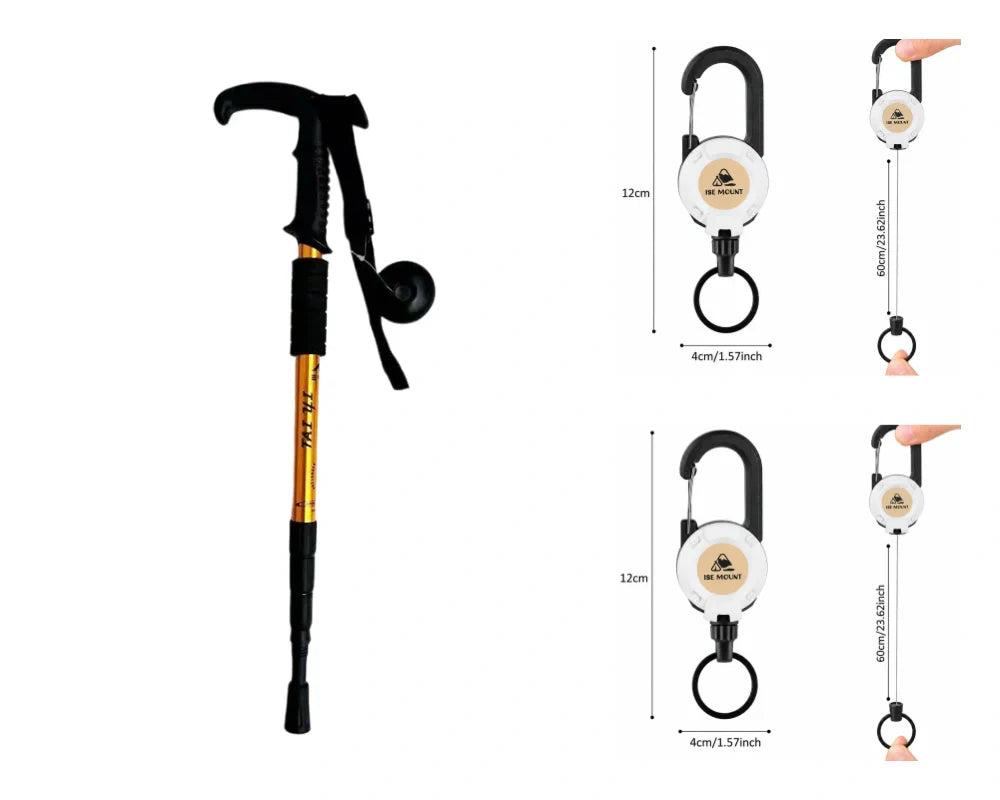 ⛰️Adjustable Aluminum Alloy Trekking Pole