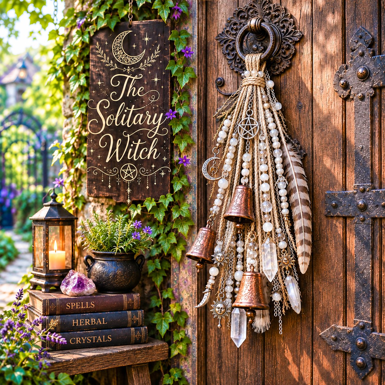 🔮Witch door decoration bell | 🌙Bells, Crystals & Celestial Hanging Decor