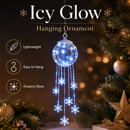 ❄️Winter Magic Snowflake Cascade – LED Hanging Christmas Ornament