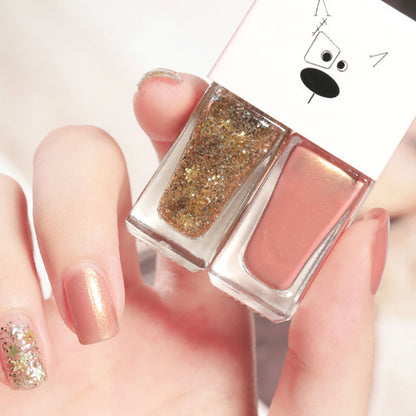 Avtagbart, bakningsfritt, snabbtorkande, långtidsverkande nagellack