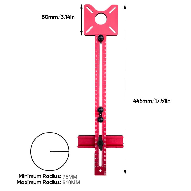 🔧3-in-1 Router Milling Groove Bracket – Adjustable, Inch/cm Scales, Modular Design 🛠️
