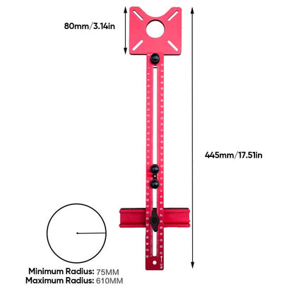 🔧3-in-1 Router Milling Groove Bracket – Adjustable, Inch/cm Scales, Modular Design 🛠️