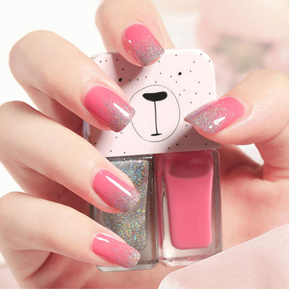 Avtagbart, bakningsfritt, snabbtorkande, långtidsverkande nagellack