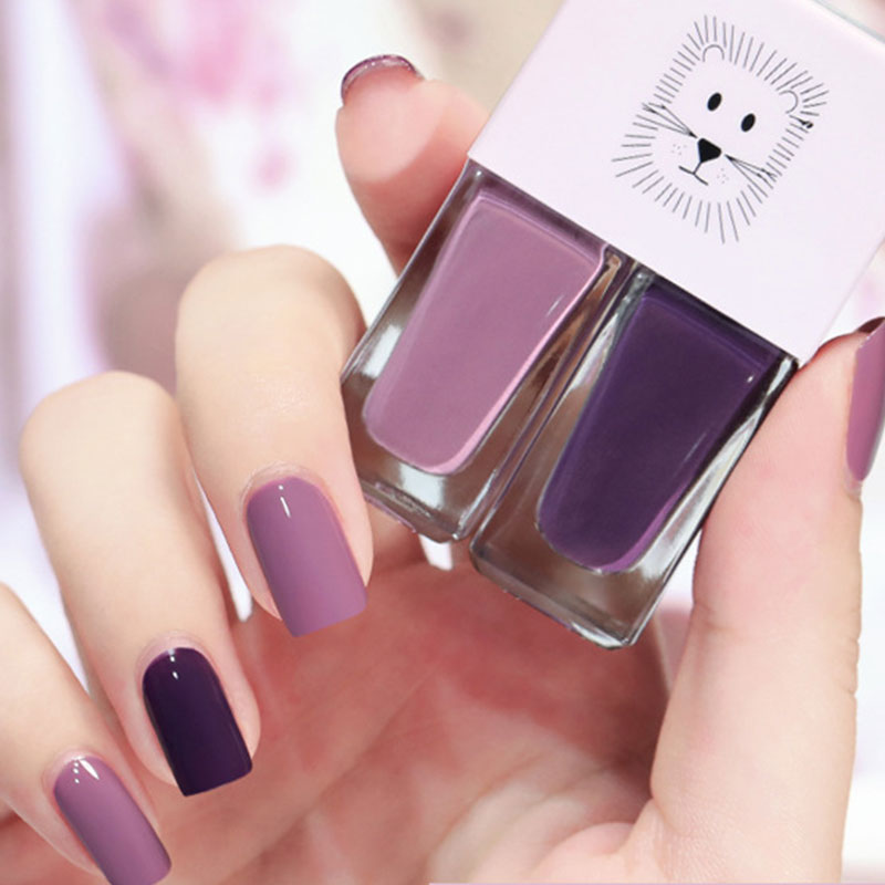 Avtagbart, bakningsfritt, snabbtorkande, långtidsverkande nagellack