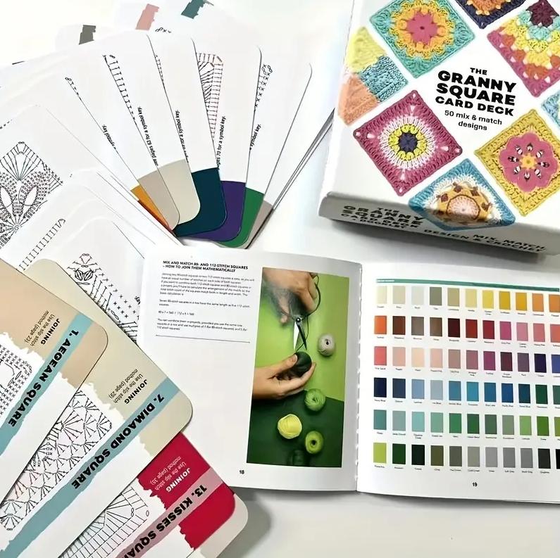 🎁 Granny Square Crochet Card Set[50 Unique Designs]🧵