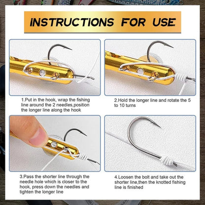 Fishing Line Knotter Hook Needle🎣