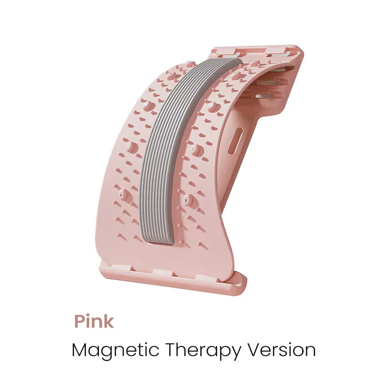 🧲 🔥 Magnetic Lumbar Stretcher – Acupressure Massage, Portable Design & Relieves Back Pain 🧘‍♂️✨