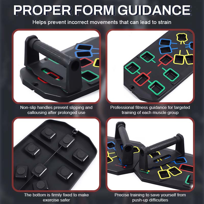 Multifunktionell armhävningsbräda träningsbräda