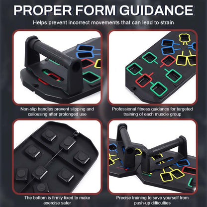 Multifunktionell armhävningsbräda träningsbräda