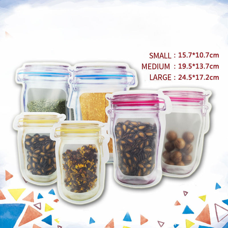 Ziplock-påsar för masonflaskor