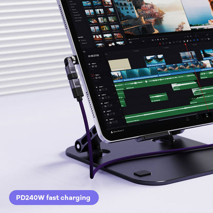 240W dubbel typ-C-drehadapter 🚀
