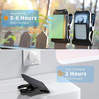 Vattentät solcellslampa