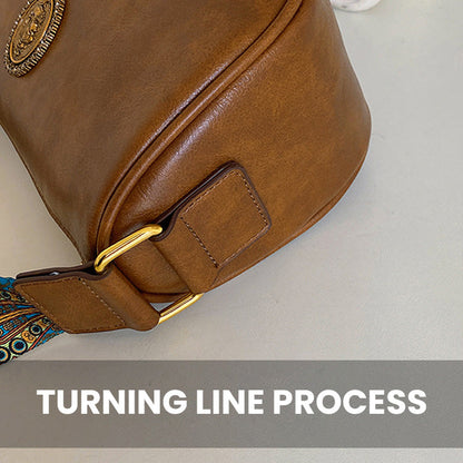 ✨ Ladies vintage Boston axelremsväska - elegans att ta med sig! 👜