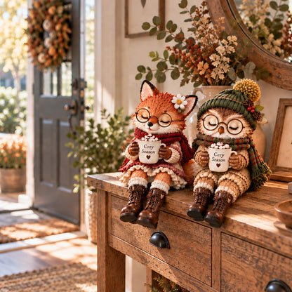 Heart-warming and touching Christmas animal figurines