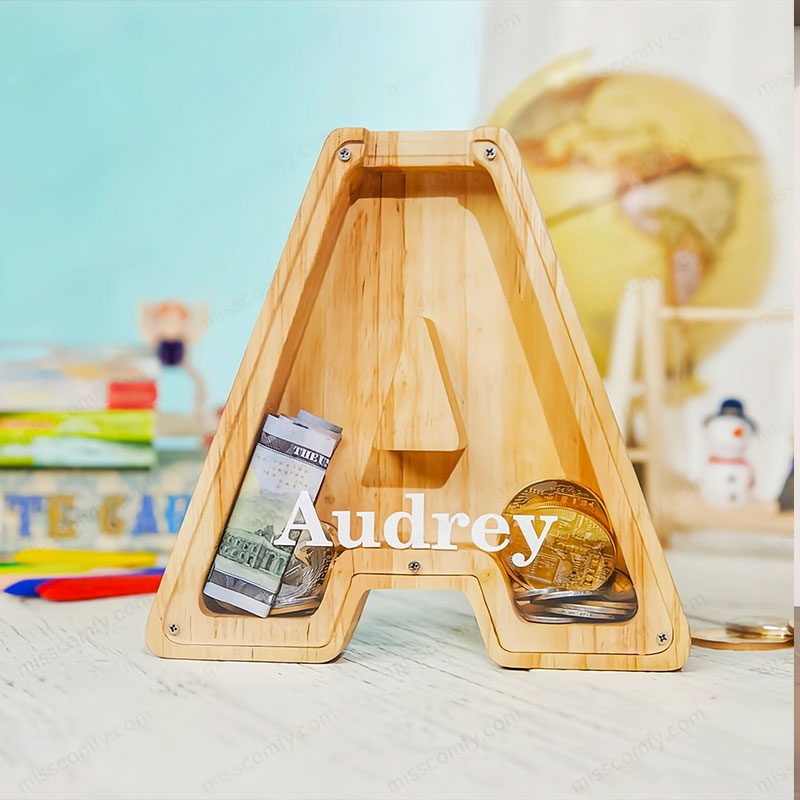 Personlig sparbössa för pojkar/flickor julklapp till barn