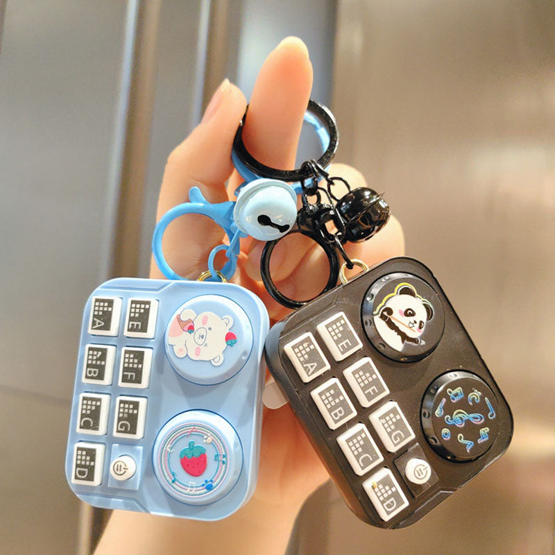DJ-nyckelring med minidjur Barnleksak