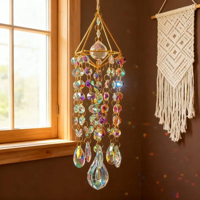 Crystal Iridescent Wind Chime