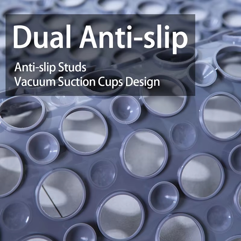 💧 Premium Anti Slip Shower Safety Mat with Strong Suction Cups - Make Every Shower Feel Safer 🚿