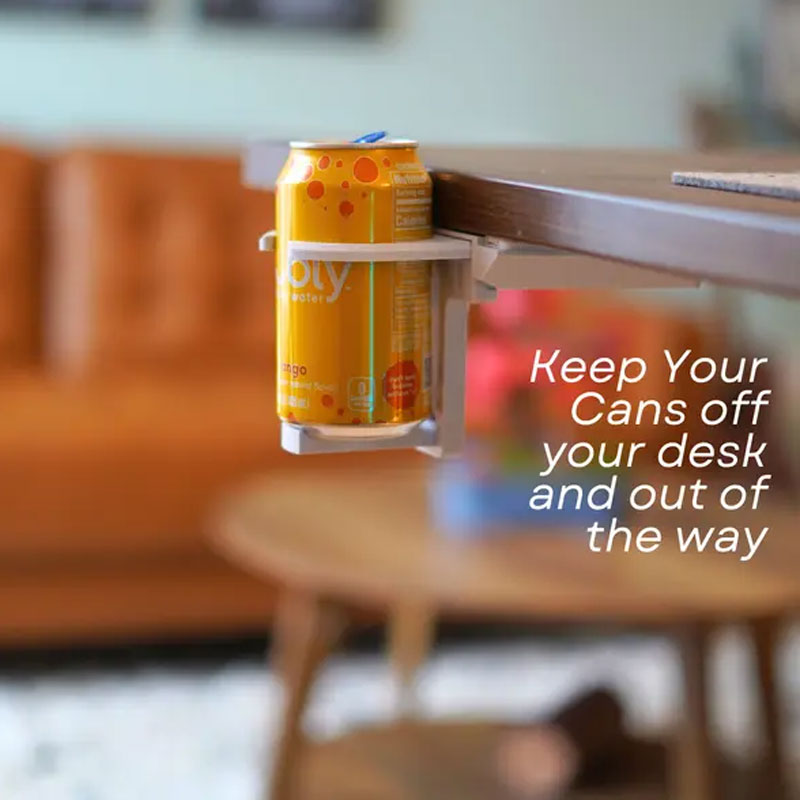 Vikbar mugghållare för skrivbordet