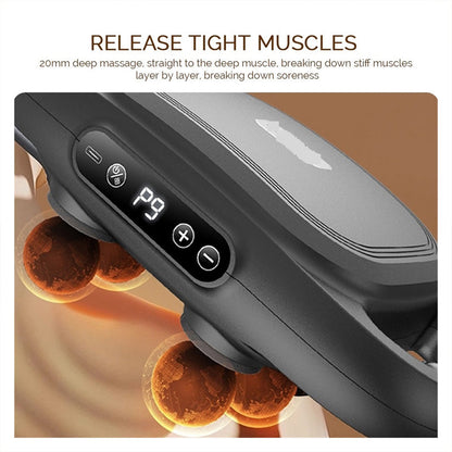 Sex/fyra huvuden integrerad multifunktionell massageapparat Fascia Gun 💪