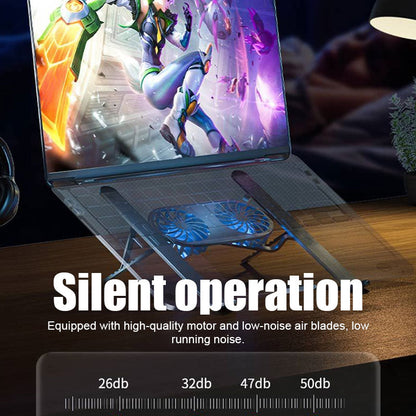 Kylningsfäste för dator med dubbla fläktar