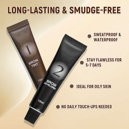 🖌️ 2-i-1 ögonbryn- och ögonfransfärgningski