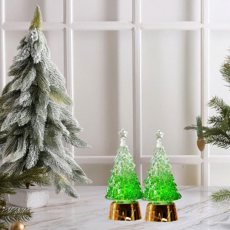 Glödande julgran Kristallboll Speldosa