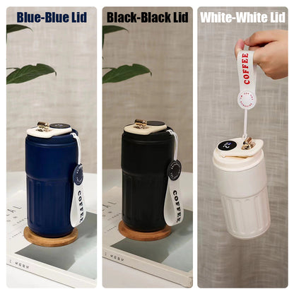 Kaffetermos med temperaturdisplay