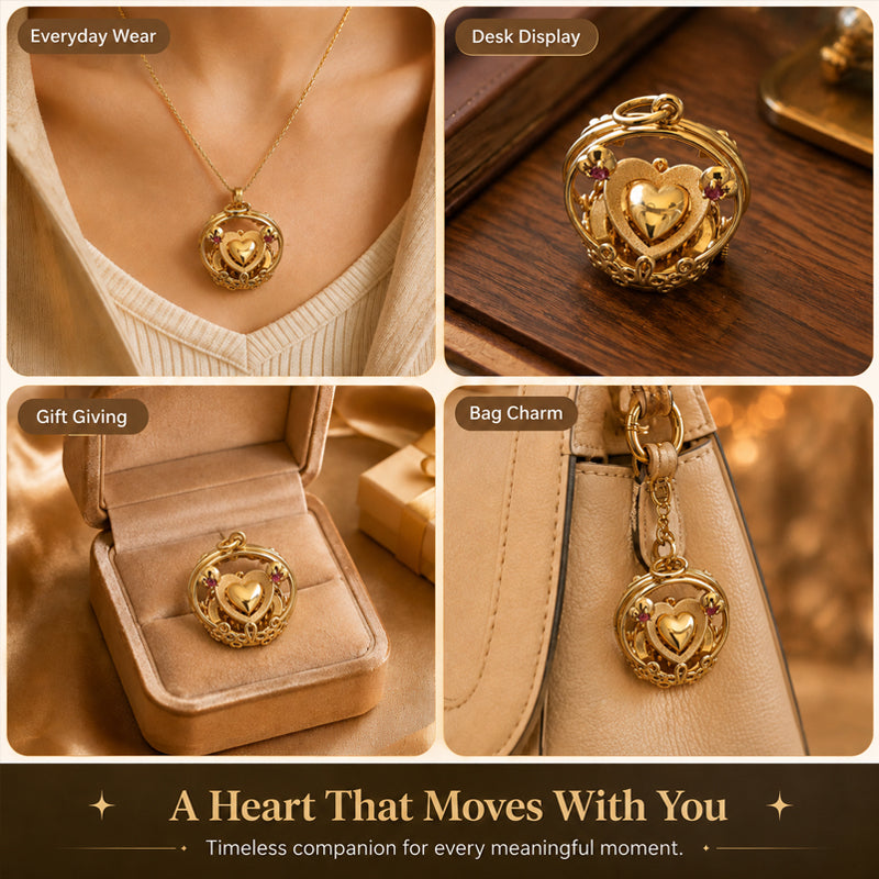 💛Heartbeat Mechanical Pendant – Heart Design × Mechanical Aesthetic✨