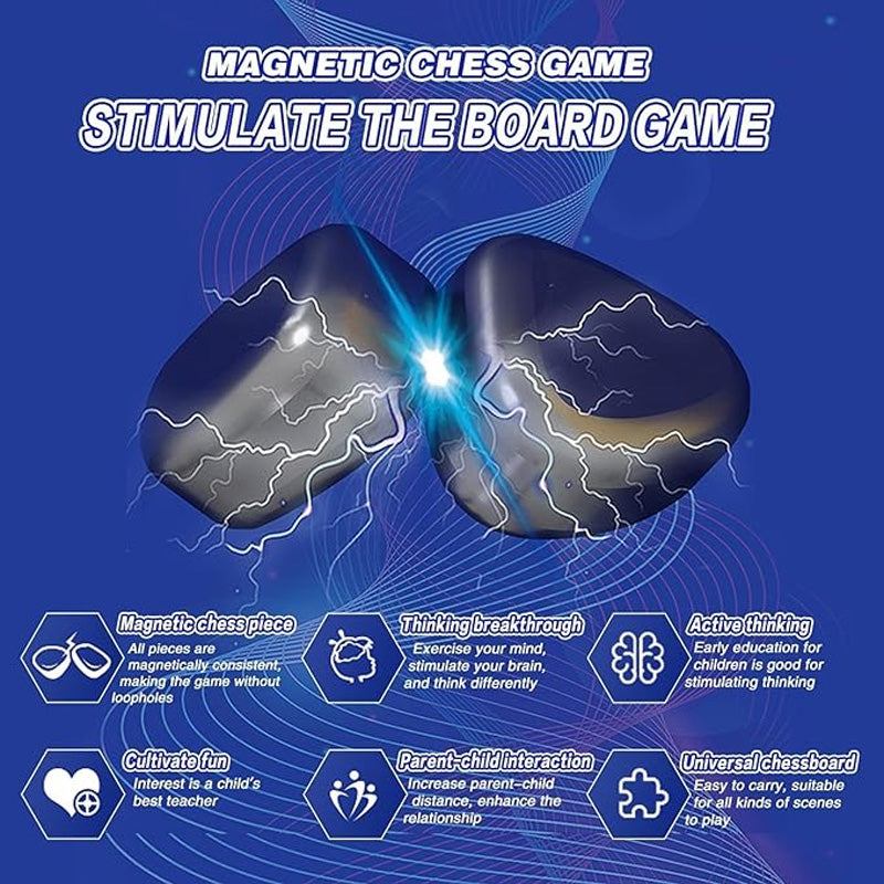 Barns fritidsspel med magnetisk schack