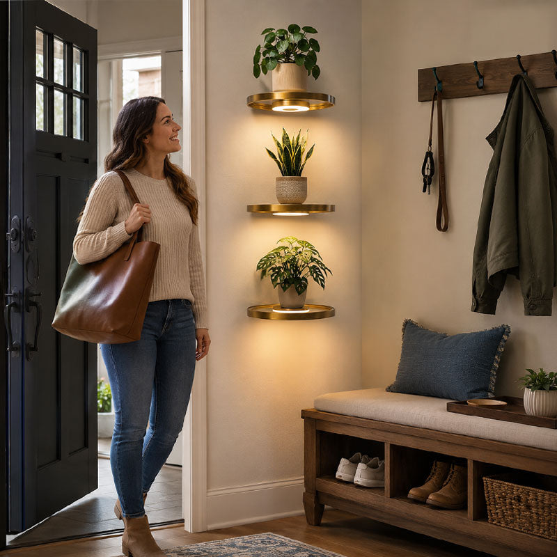 💡Floating Wall Shelf with Built-in Ambient LED Light