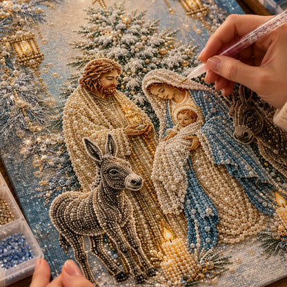 💎Nativity Scene Diamond Painting Kit | Jesus Christ Christmas Faith Art Decor