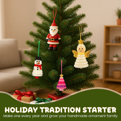 ☃️ DIY-kit för snögubbe-knappdekoration ☃️